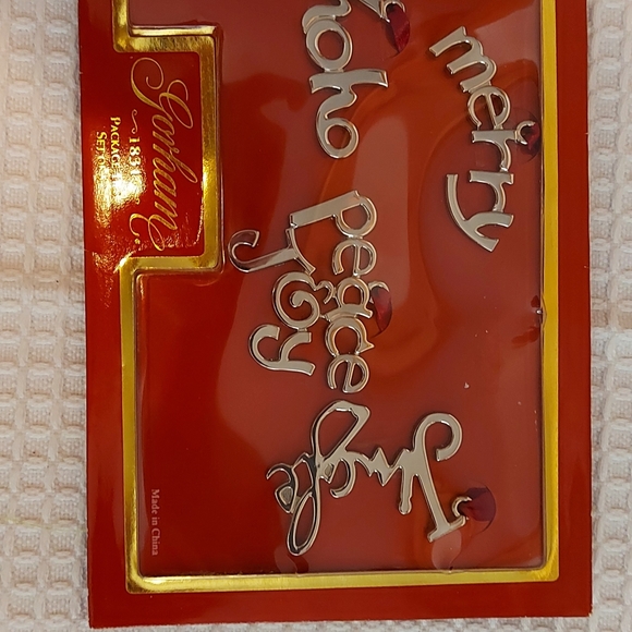 NWT Gorham 1831 Silver type metal Package or Gift Ties - set of 5 - Picture 3 of 7